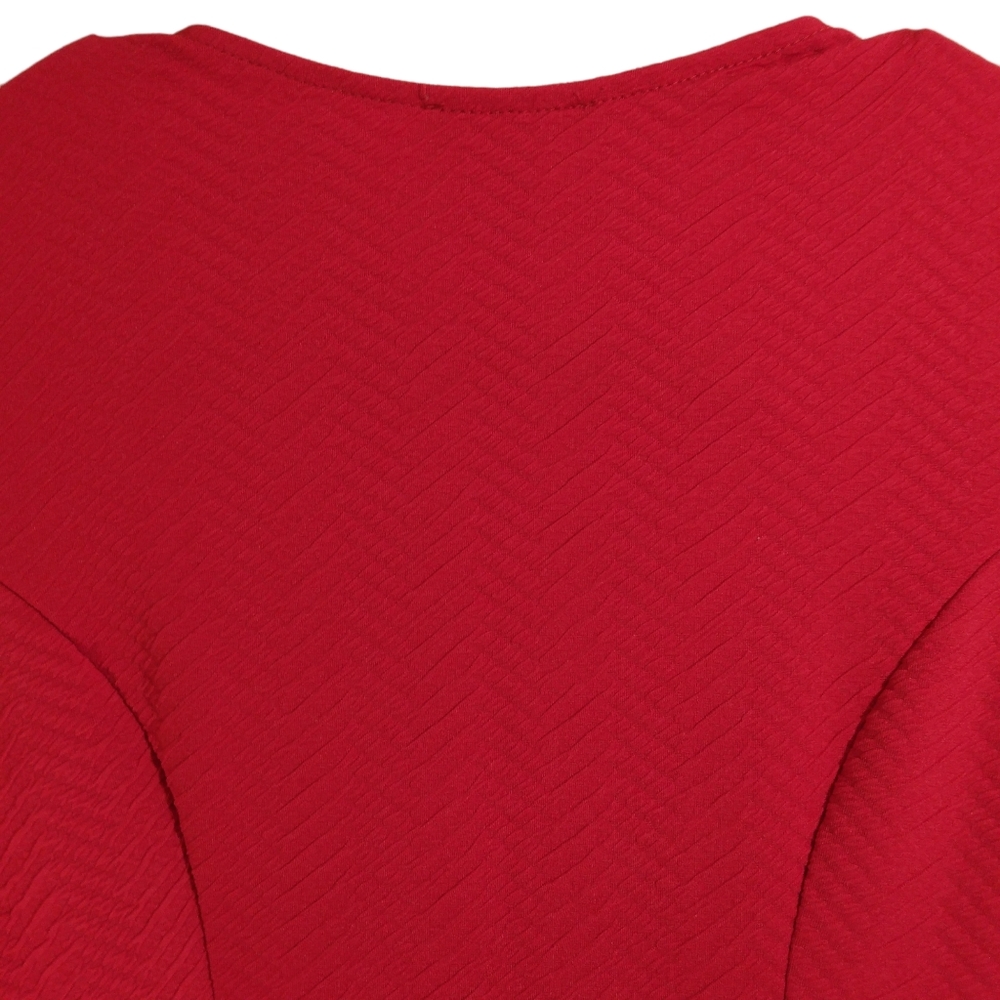 Forever 21+ plus sizes bodycan dress womens sz 1X Red made in USA - Picture 8 of 9